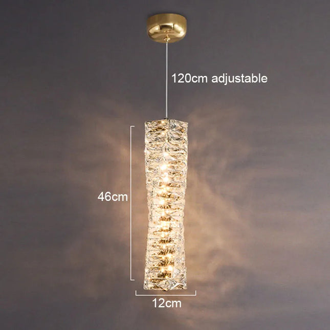 Crystal Frost Chandelier Lamp