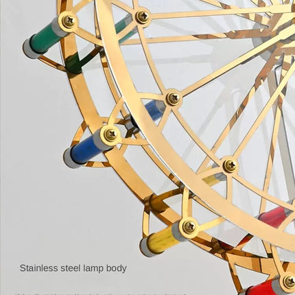 Colorful Rotating Wheel Table Lamp
