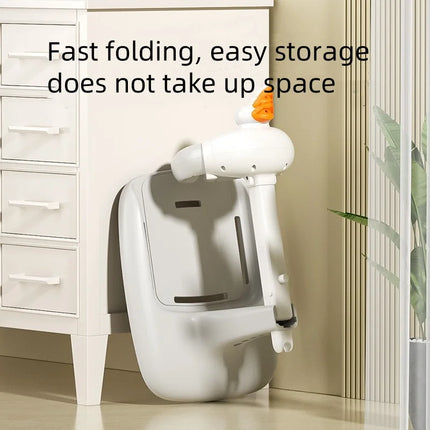 Duck-Shaped Non Slip Baby Bath Rack Stand