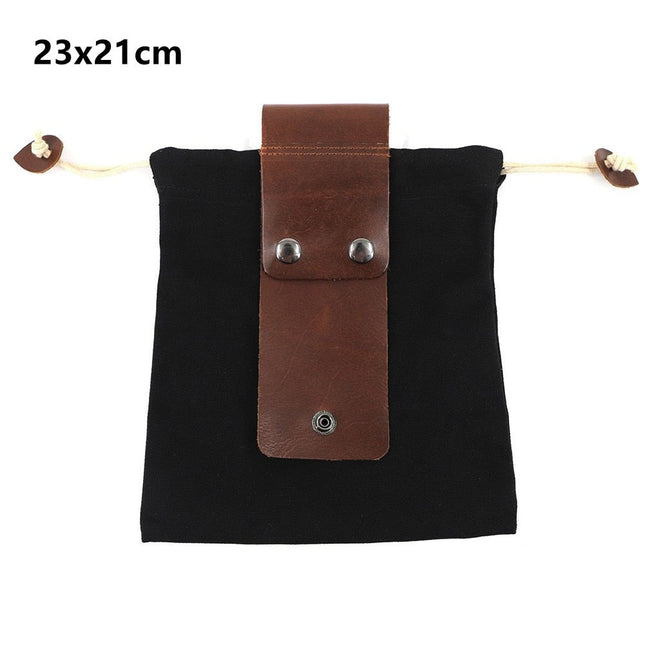 Premium Leather Canvas Hiking Bag