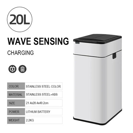 Smart Stainless Steel Automatic Sensor Trash Bin