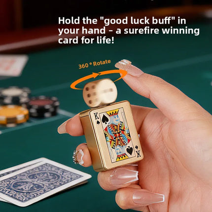Rotating Dice Card Jet Lighter