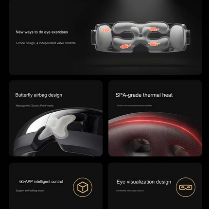 Smart Hot Compress Foldable Fatigue Eye Care Massager
