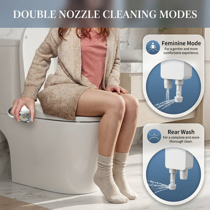 Ultra-Slim Adjustable Water Manual Bidet