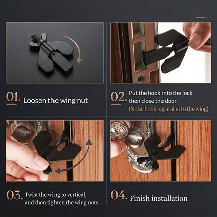 Portable Travel Security Door Stopper Lock