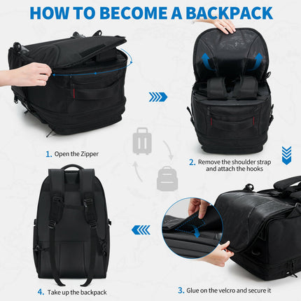 OIWAS Rolling Backpack Carry on Backpack with Wheels