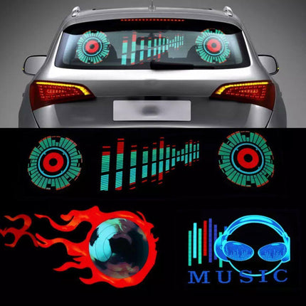 Car Windshield LED Sound Activated Equalizer Neon Sticker