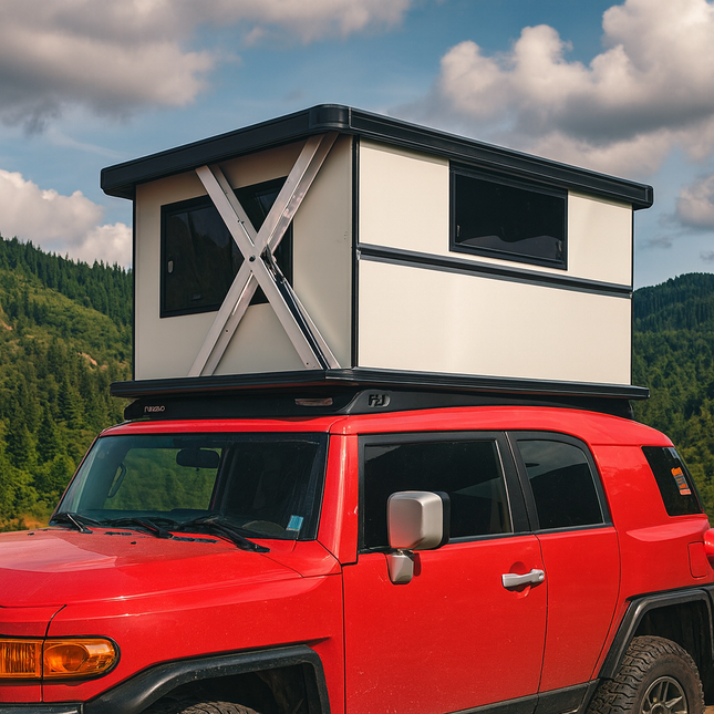 Canyon Star Electric Lift Car Rooftop Camping Cabin