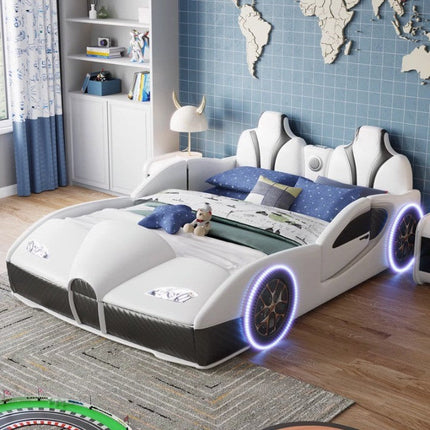 Rocket Ride Racing Style Futuristic Car Kids Bed