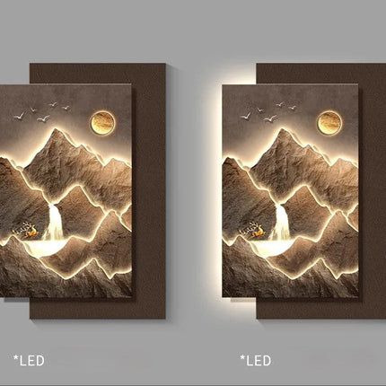 Mountain Landscape Modern Wall Art