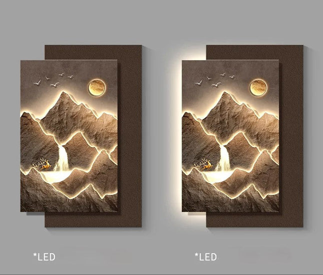 Mountain Landscape Modern Wall Art