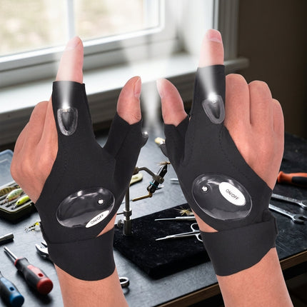 Fingerless Glove LED Flashlight