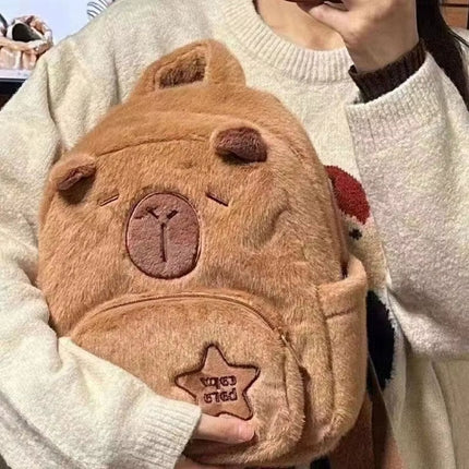 Capybara Cute Plush Kids Backpack