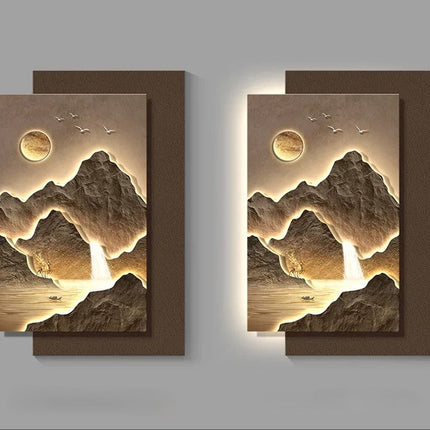 Mountain Landscape Modern Wall Art