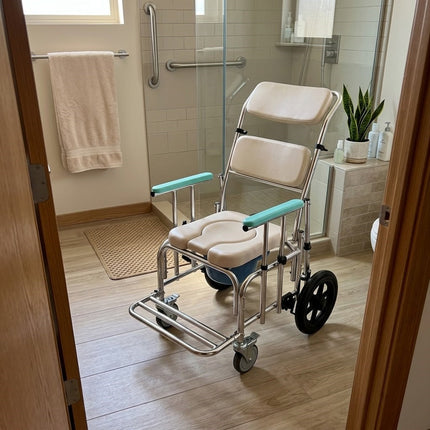 Safe Seat Adjustable Shower Patient Transport Chair