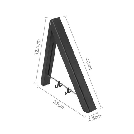 Wall Mounted Retractable Folding Clothes Rack