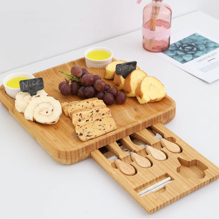 Bamboo Wood Breakfast Serving Platter Board