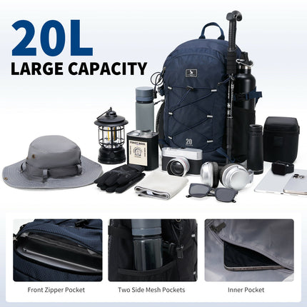 OIWAS 20L Lightweight Outdoor Hiking Backpack