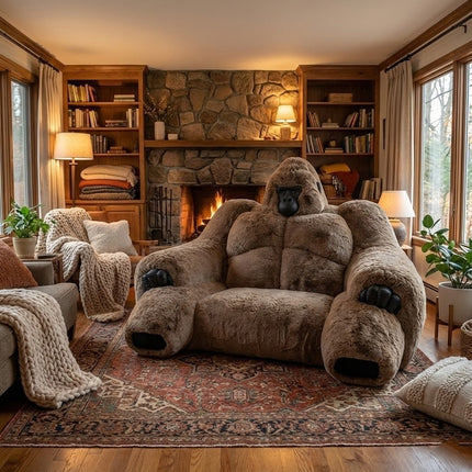 Giant Alpha Gorilla Plush Lounge Sofa