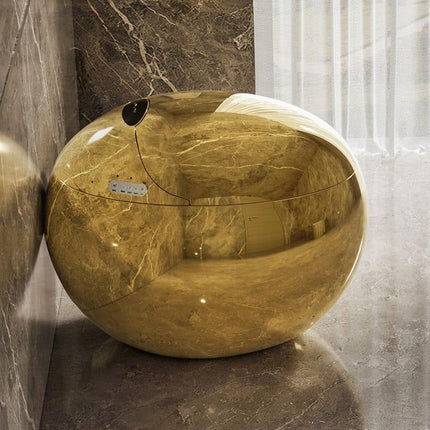 Golden Egg Shape Intelligent Auto Wash Toilet