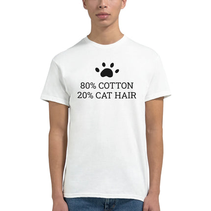 80% Cotton 20% Cat Hair Creative T-Shirt
