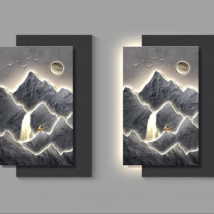 Mountain Landscape Modern Wall Art