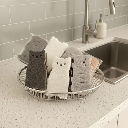 Mini Cat Multi-Purpose Cleaning Sponge