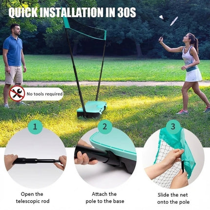 Quick-Setup Badminton Outdoor Game Set