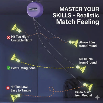 Personal Solo Practice Badminton Home Trainer