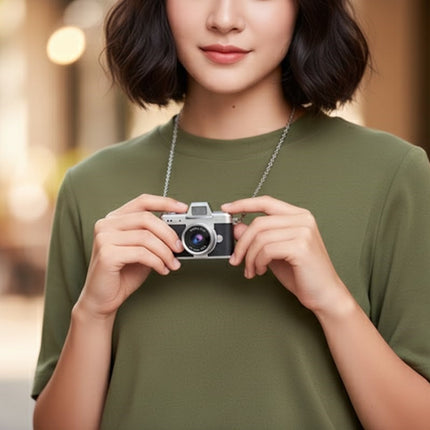 Retro Flip Screen Mini Camera Keychain