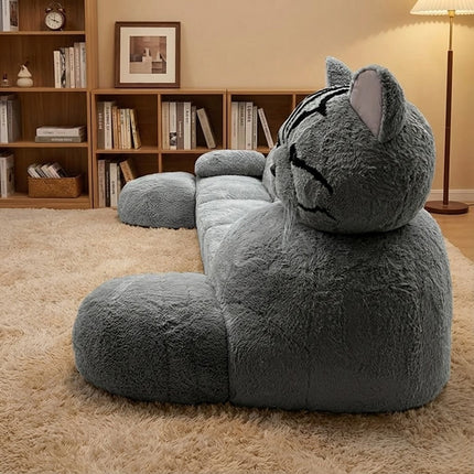 Monster Giant Cat Plush Sleeper Sofa