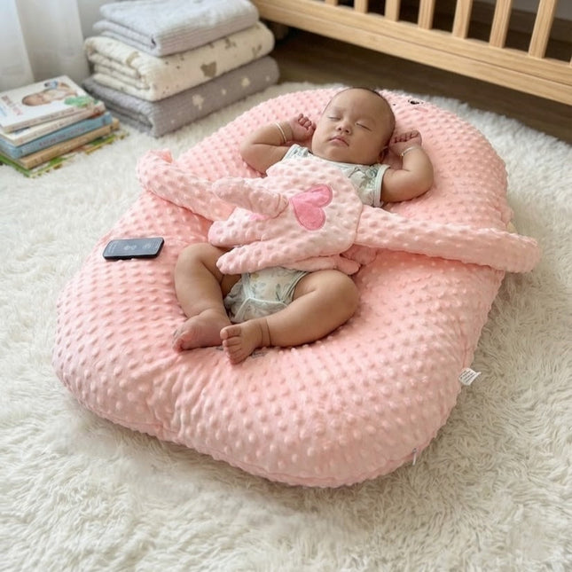Dual Arm Cuddle Support Baby Anti Roll Pillow