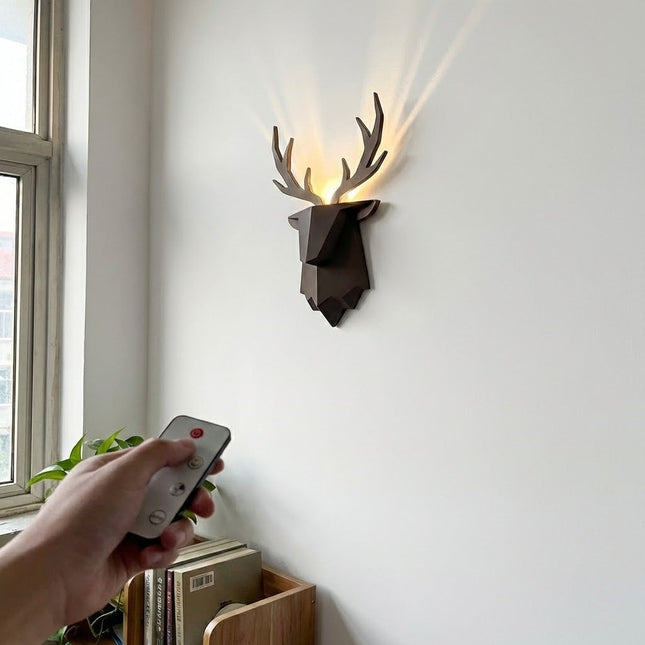 Geometric Deer Artsy Wall Lamp