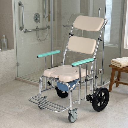 Safe Seat Adjustable Shower Patient Transport Chair