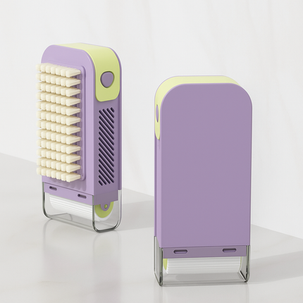 Dual-Action Cleaning Brush Roller Soap Holder