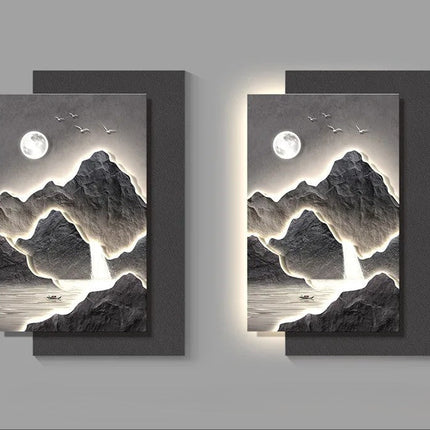 Mountain Landscape Modern Wall Art