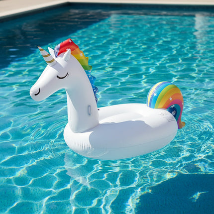 6 Person Huge Unicorn Pool Float Inflatable Giant Unicorn Swimming Pool Island