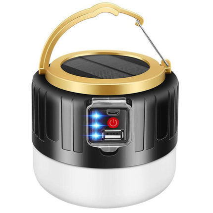Outdoor Waterproof Solar Rechargeable Camping LED Lamp