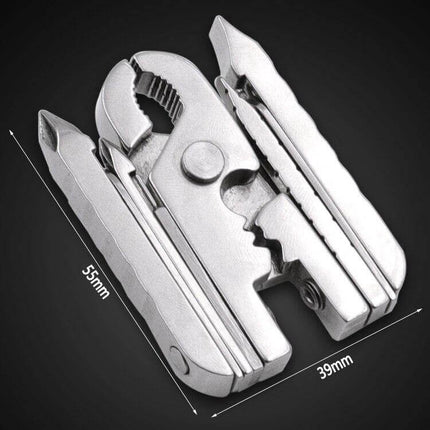 Stainless Steel Multifunctional Camping Keychain Tool