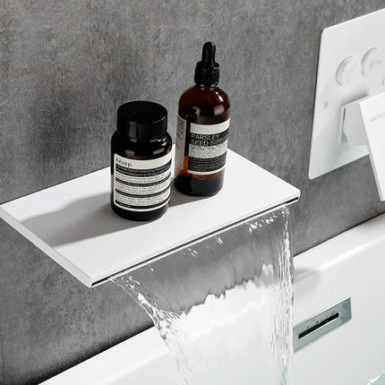Wall-Embedded Waterfall Spout Bathtub Faucet