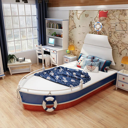 Sailor Ocean Adventure Wooden Boat Kids Bed