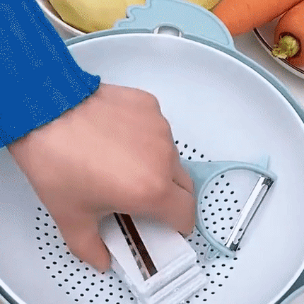 All-in-One Drain Basket Vegetable Grater