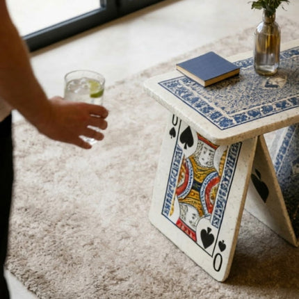 Playing Cards Art Sculptural Coffee Table