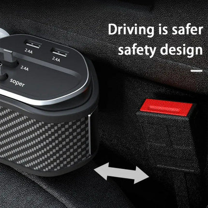 Car Seat Gap Organizer Cup Holder Wireless Charger