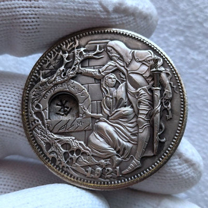 Handmade Secret Mystic Mechanic Collectible Nickel