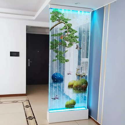 Modern LED Bubble Wall Fountain Interior Waterfall