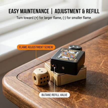 Rotating Dice Card Jet Lighter