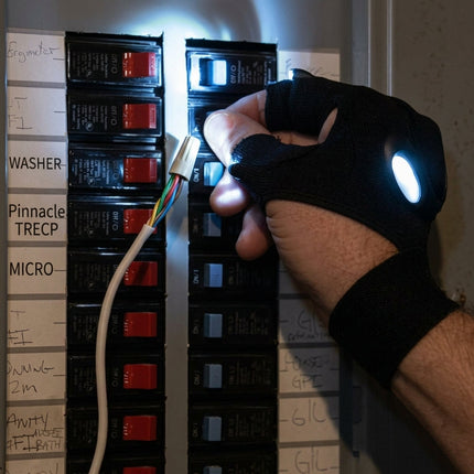 Fingerless Glove LED Flashlight