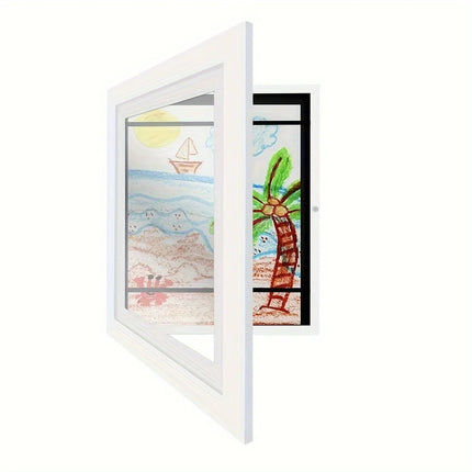 Magnetic Wooden Kids Easy Open Art Frame