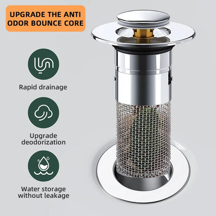 Pop-up Anti Clogging Drain Sink Strainer Filter